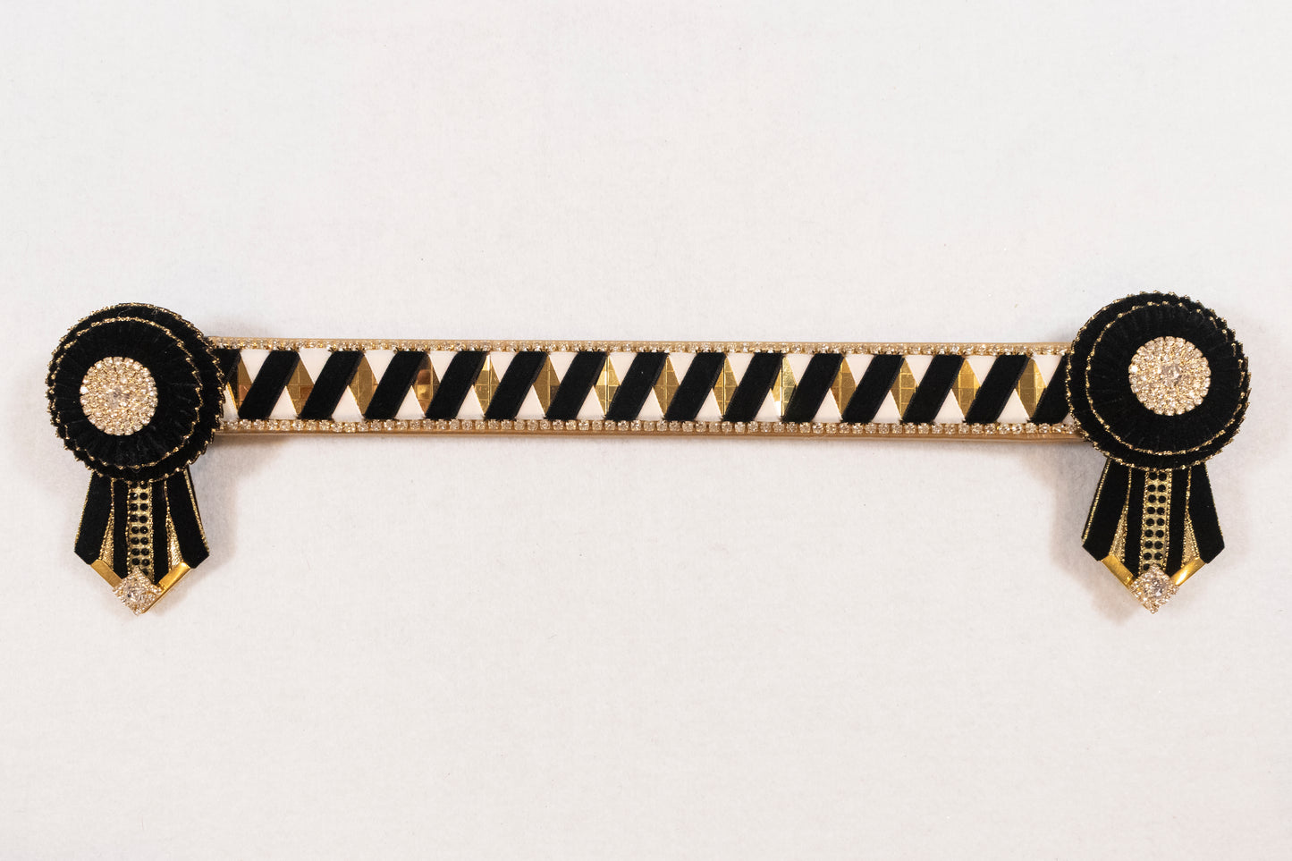 Black and Gold 15" Show Browband