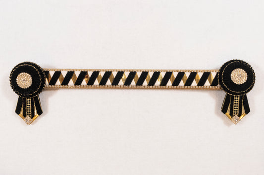 Black and Gold 15" Show Browband