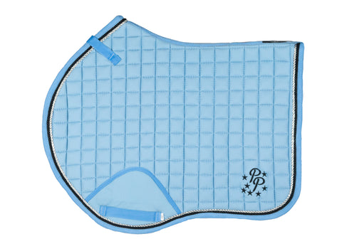 Cornflower/Baby Blue Saddle Pads - Jump, GP, and Dressage cuts