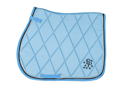 Cornflower/Baby Blue Saddle Pads - Jump, GP, and Dressage cuts
