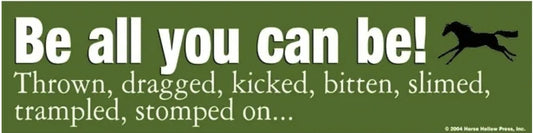 Be All You Can Be Bumper Sticker