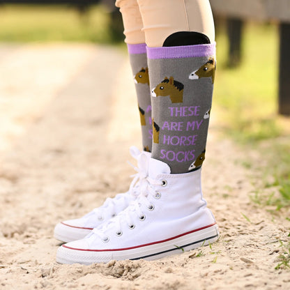 Purple Horse Socks