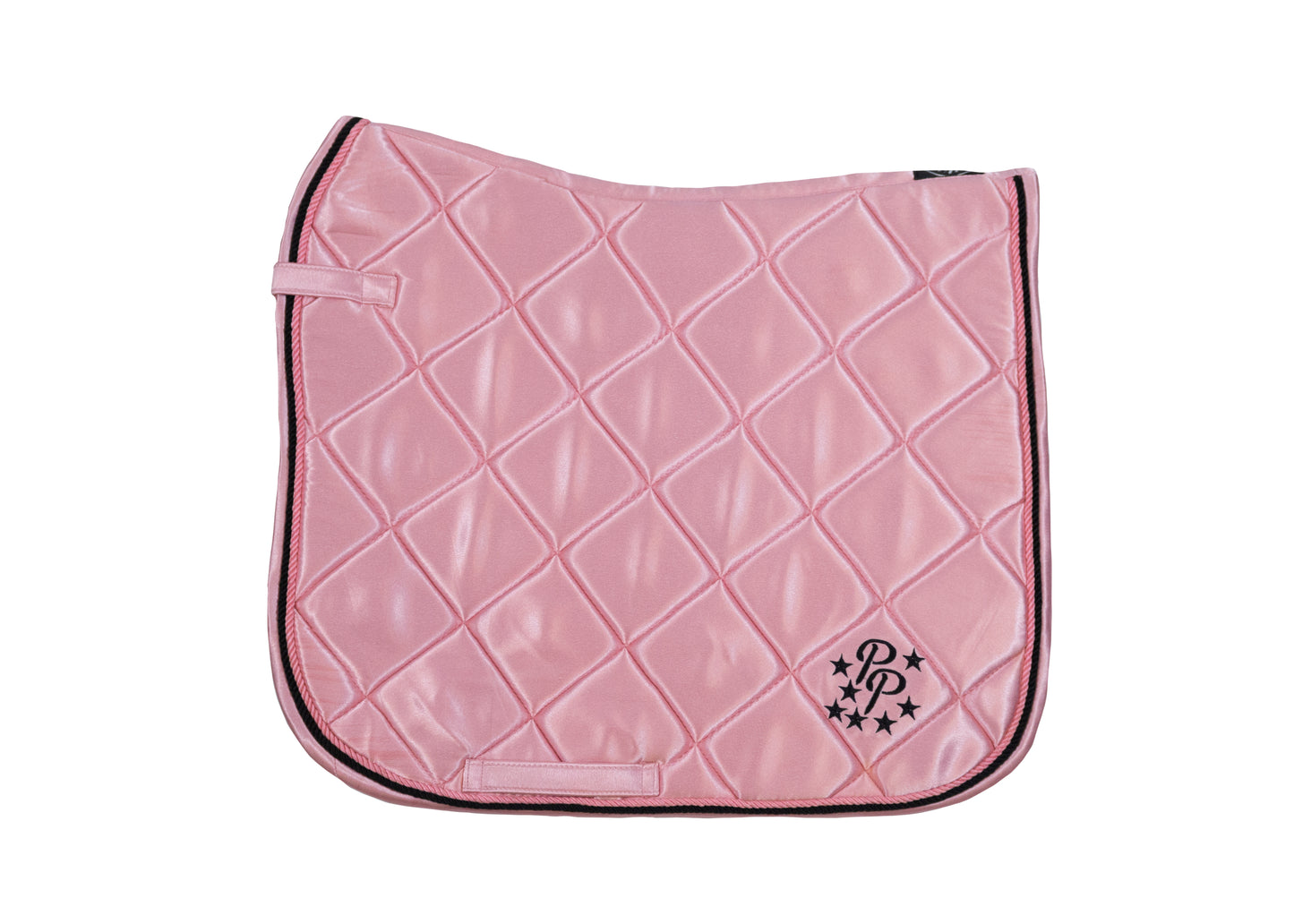 Blush Pink Satin Saddle Pads - Jump, GP, and Dressage cuts