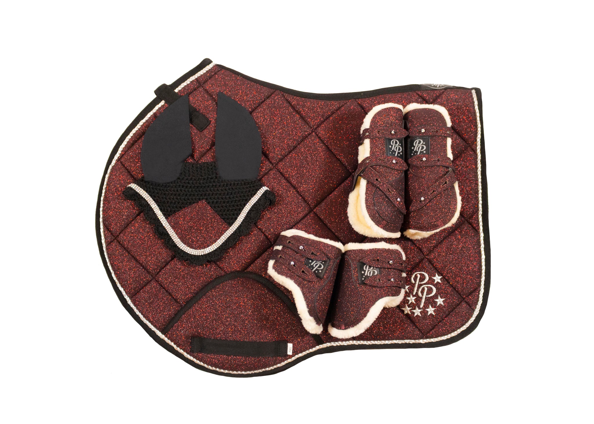 Burgundy Glitter Jump Set