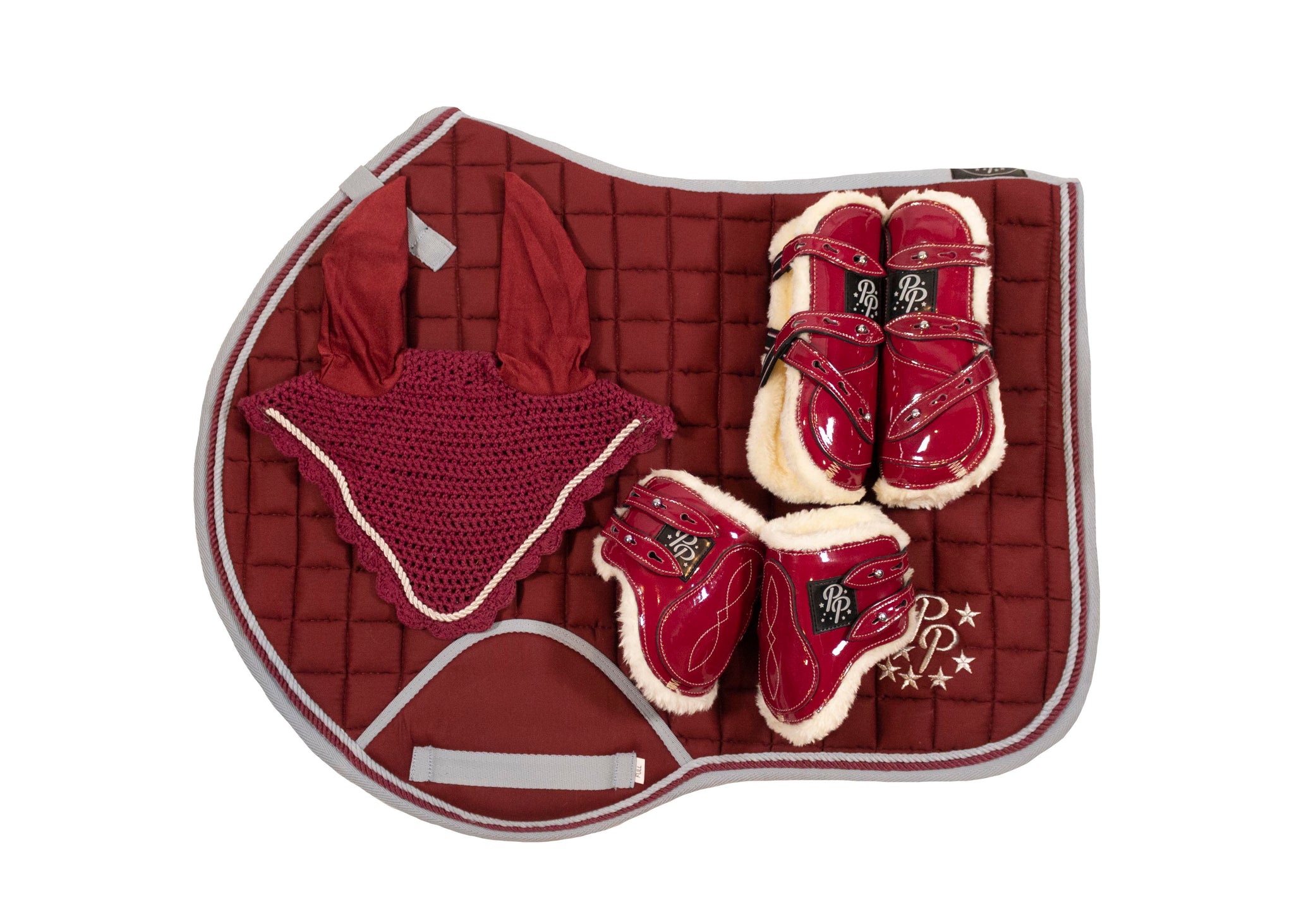 Burgundy/Grey Jump Set