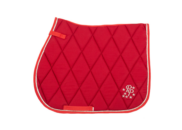 Cherry Red Saddle Pads - Jump, GP, and Dressage cuts