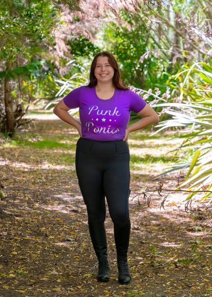 Amethyst Purple Punk Ponies Shirts