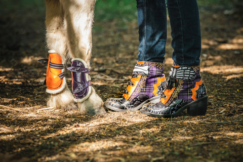 Mini Horse Open Front Boots