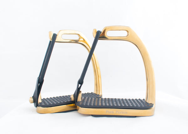 CLEARANCE Electro-plated Peacock Stirrups