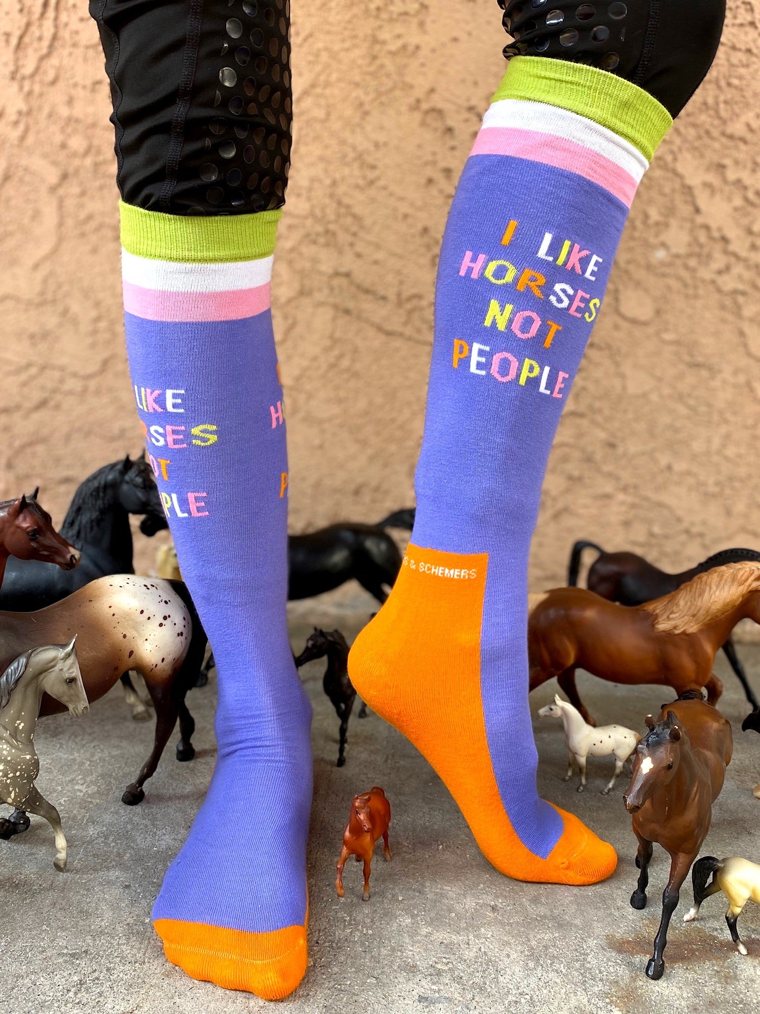 I Like Horses Not People - Dreamers and Schemers Socks