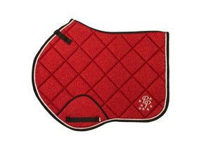 Ruby Red Glitter Jump Saddle Pad