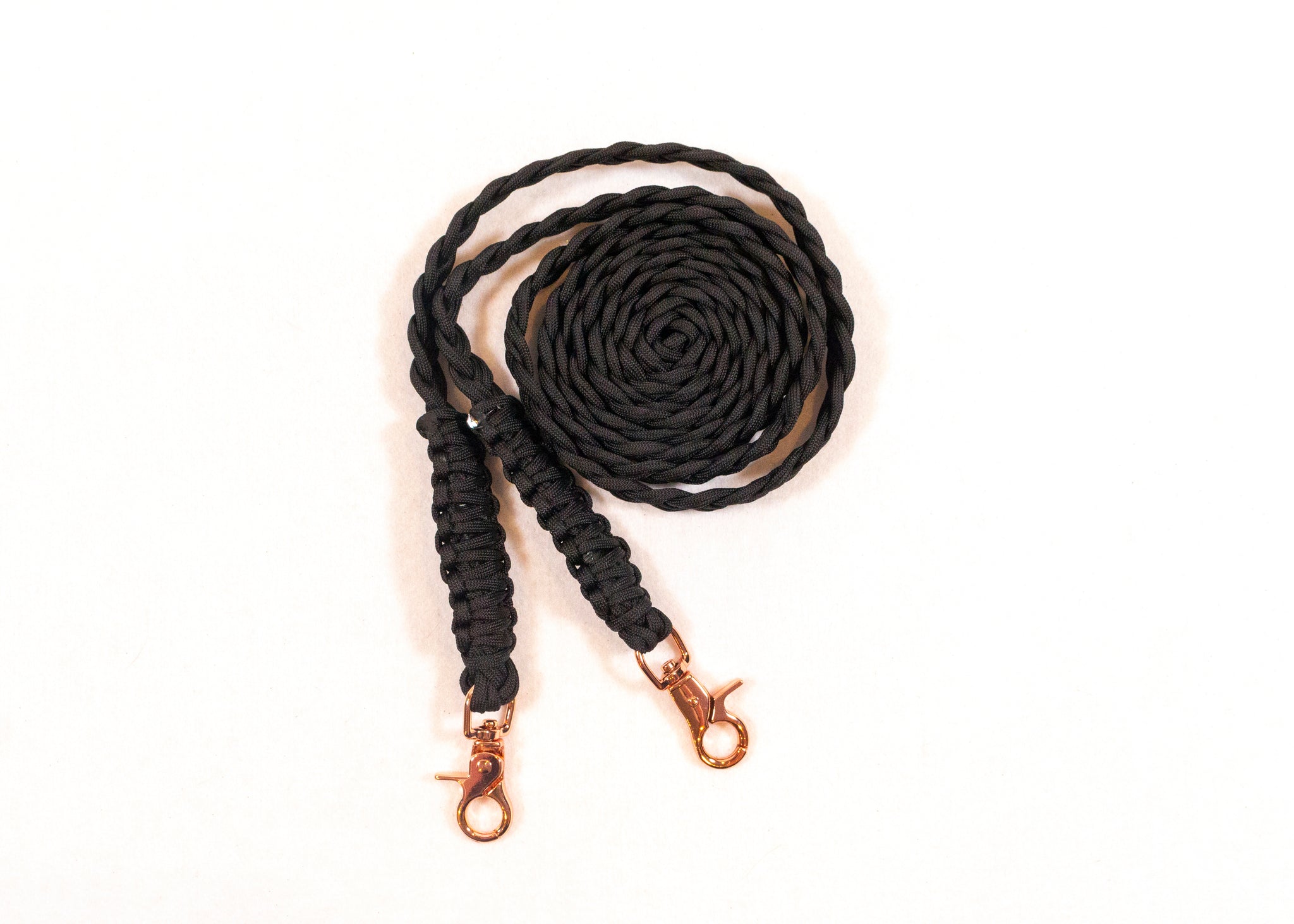 Paracord Reins - Rose Gold Clips