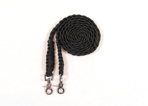 Paracord Reins - Silver Clips