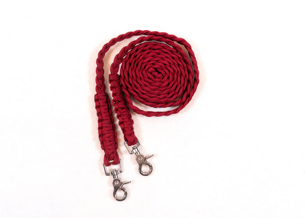 Paracord Reins - Silver Clips