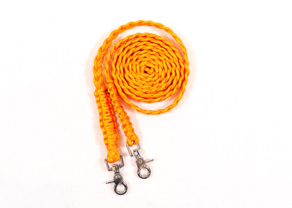 Paracord Reins - Silver Clips