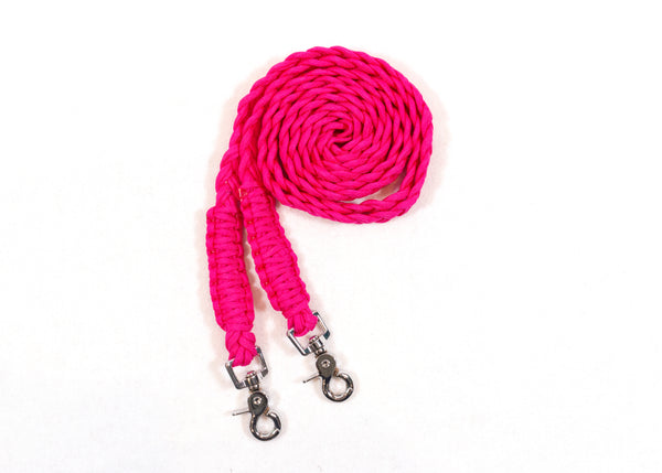 Paracord Reins - Silver Clips