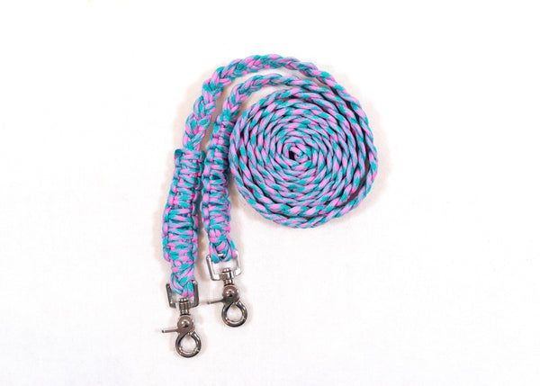 Paracord Reins - Silver Clips