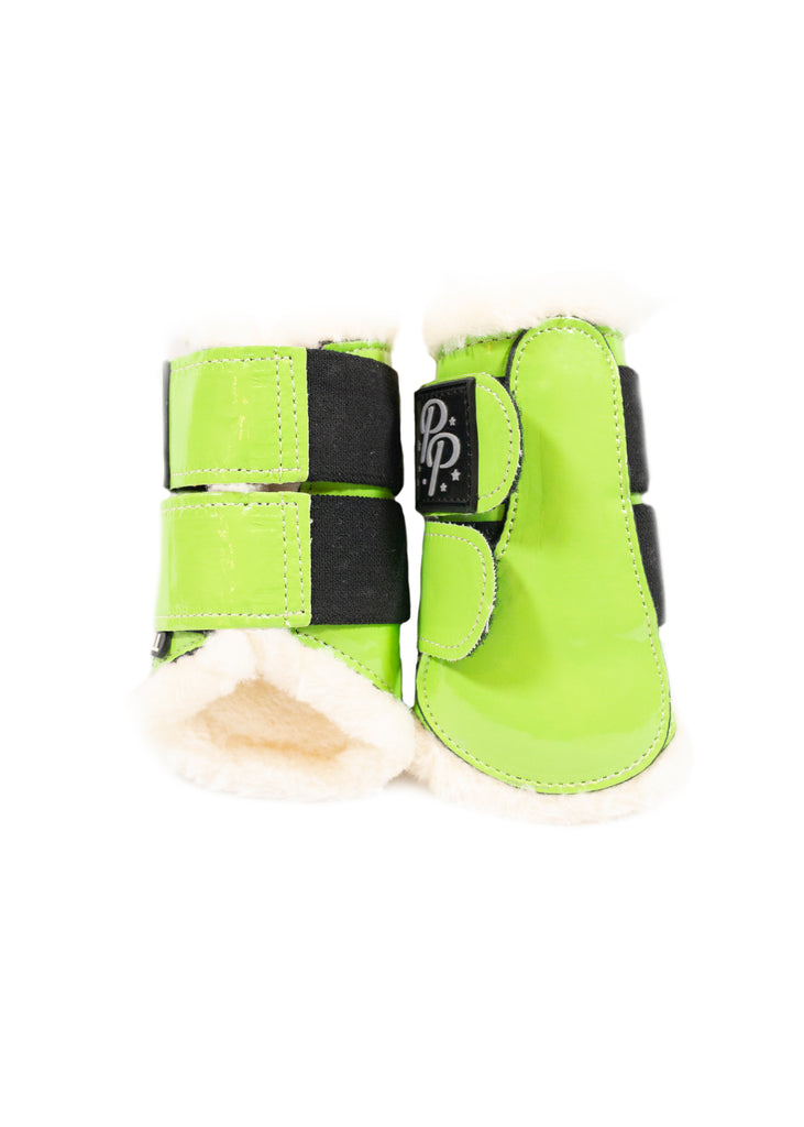 Lime green horse boots clearance