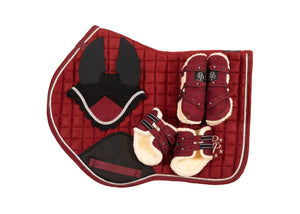 "Merlot" Burgundy Suede Jump Set