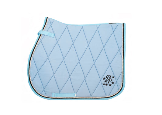 Baby Blue Saddle Pads - Jump, GP, and Dressage cuts