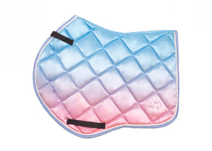 Cotton Candy Ombré Saddle Pads - Jump and Dressage cuts