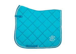 Turquoise Saddle Pads - Jump, GP, and Dressage cuts