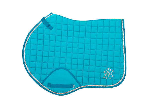 Turquoise Saddle Pads - Jump, GP, and Dressage cuts