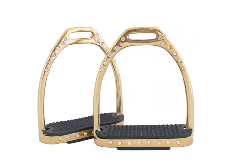 Gold Crystal Stirrups