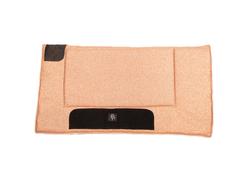 Rose Gold Glitter Western Saddle Pad