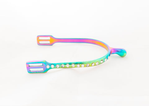 Blunt End Crystal Rainbow Spurs