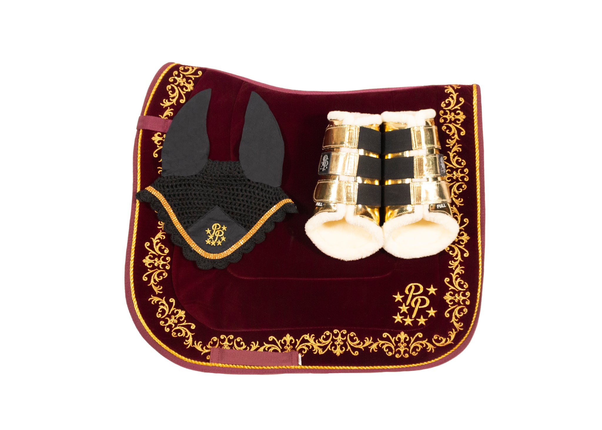 Plum Velvet Baroque Dressage Set