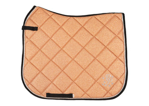 Rose Gold Glitter Dressage Pad