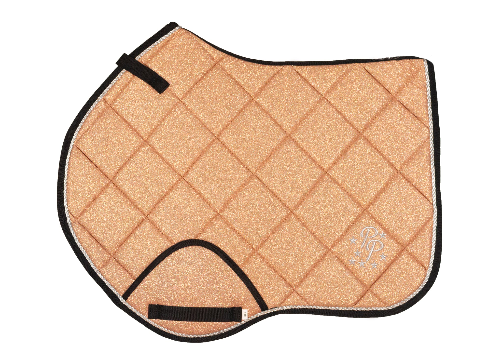 Rose Gold Glitter Jump Saddle Pad