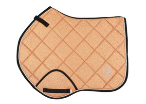 Rose Gold Glitter Jump Saddle Pad