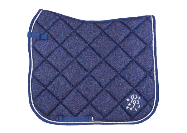 Navy Glitter Dressage Pad