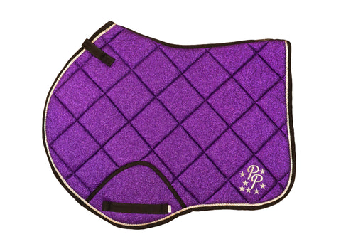 Purple Glitter Jump Saddle Pad