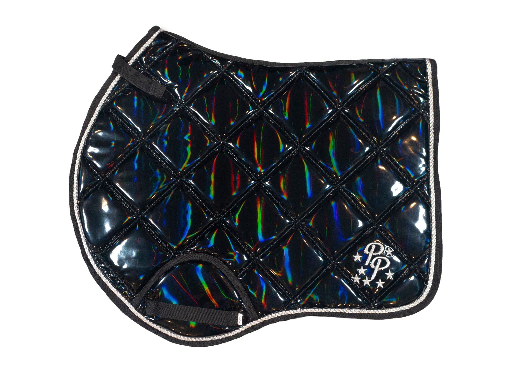 Black Holographic Jump Saddle Pad