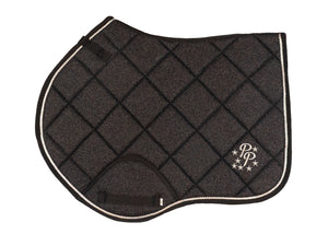 Black Glitter Jump Saddle Pad