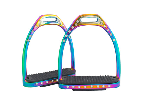 Rainbow Crystal Stirrups