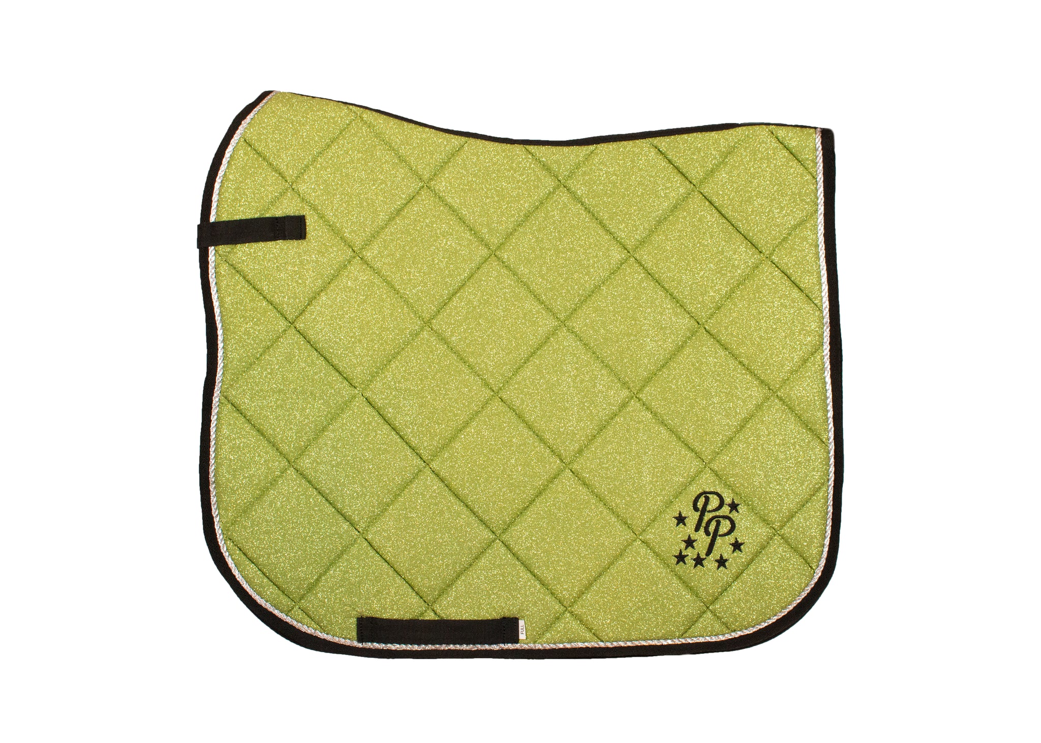 Avocado Green Glitter Dressage Saddle Pad