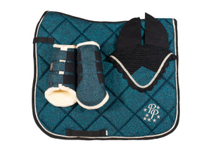 Teal Glitter Dressage Set