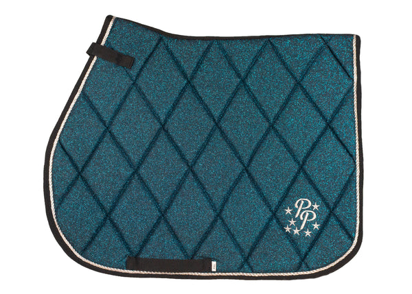 Teal Glitter GP Saddle Pad