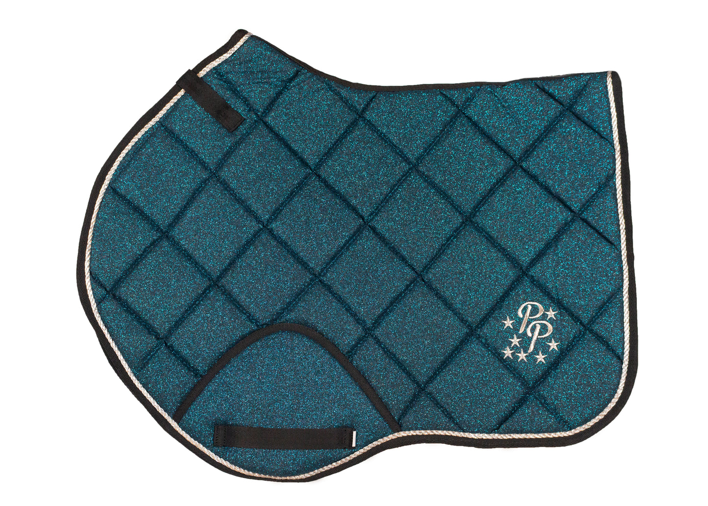 Teal Glitter Jump Saddle Pad