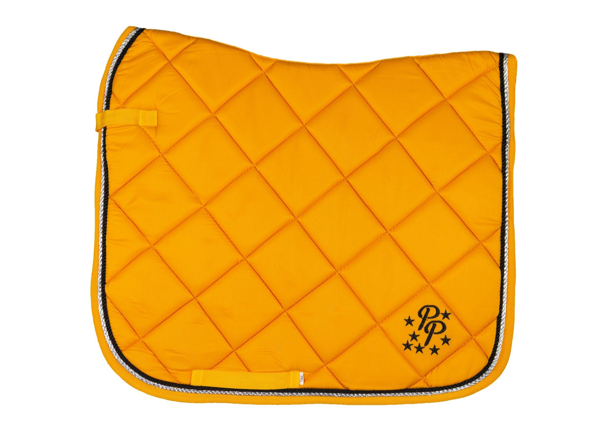 Sunflower Yellow/Black Saddle Pads - Jump, GP, and Dressage cuts