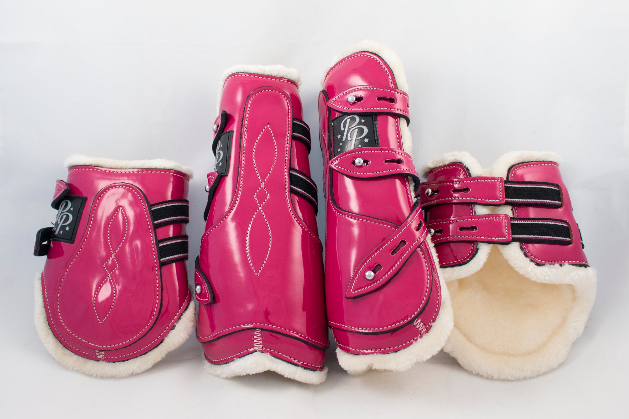 SALE Old Sizing Open Front Boots - Set of Four