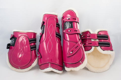 SALE Old Sizing Open Front Boots - Set of Four