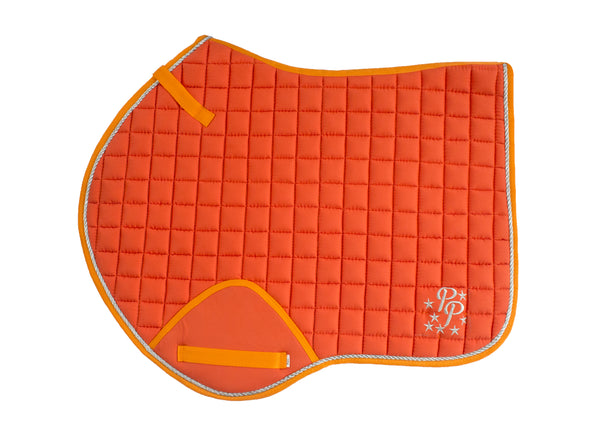 Sunset Orange Saddle Pads - Jump, GP, and Dressage cuts