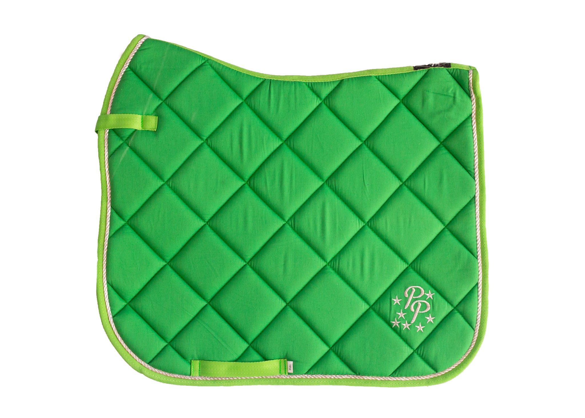 Lime Green Saddle Pads - Jump, GP, and Dressage cuts