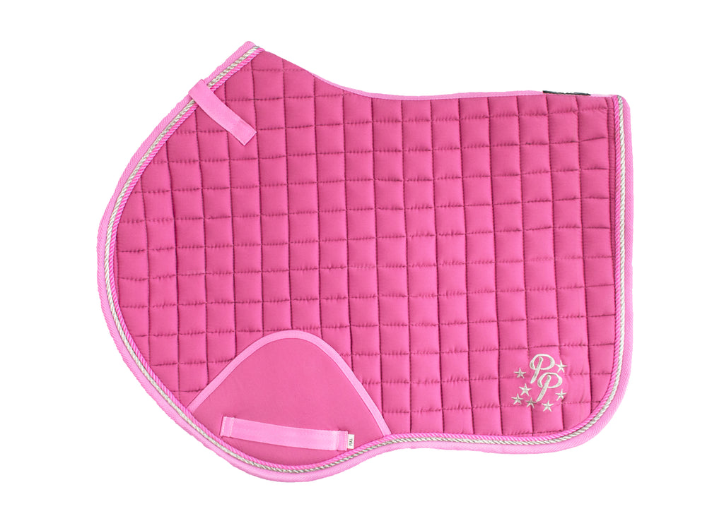 Rose Pink Saddle Pads Jump GP and Dressage cuts Punk Ponies