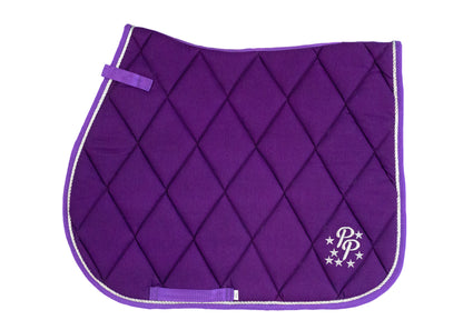 Amethyst Purple Saddle Pads - Jump, GP, and Dressage cuts